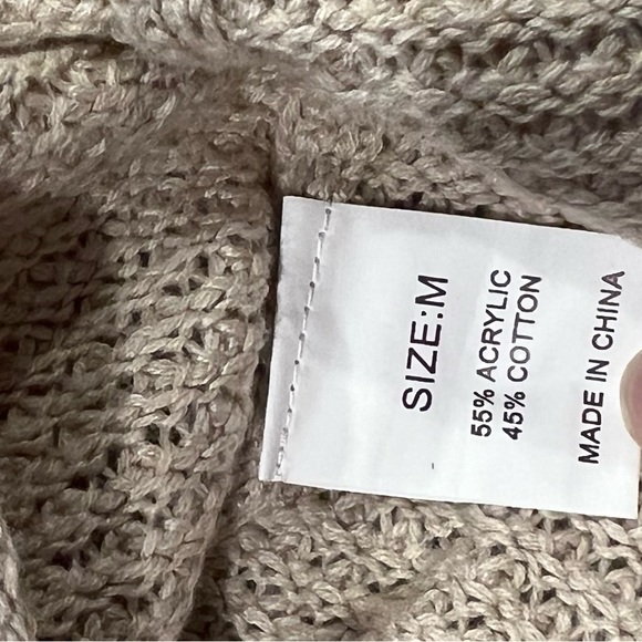 Women’s waffle sweater soft sz M - Picture 2 of 5